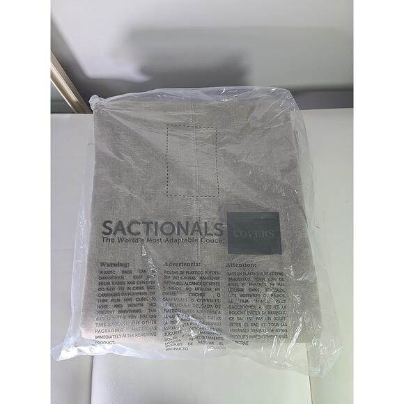 LoveSac Recycled Stone DEEP SEAT COVER DEEP BACK PILLOW - Picture 1 of 3